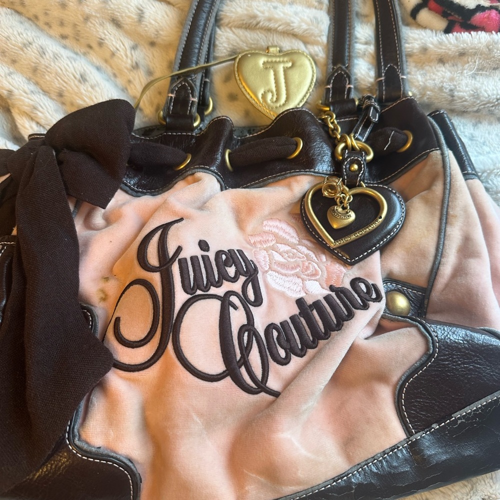 vintage y2k juicy couture shoulder bag